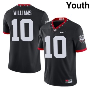 Elyiss Williams Game Mascot 100th Anniversary UGA Bulldogs Black Youth #10 Jersey 617543-654