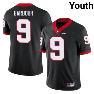 Ethan Barbour #9 Black Youth Georgia Bulldogs Embroidery Jersey 506979-439
