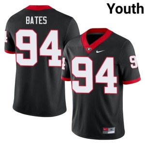 Henry Bates Youth #94 Stitched Black Georgia Bulldogs Jersey 193106-846