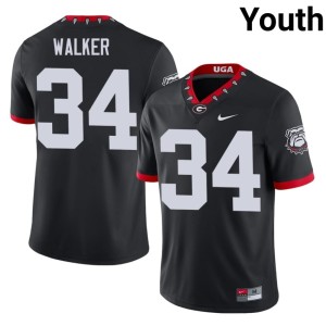 Herschel Walker #34 Mascot 100th Anniversary University of Georgia Bulldogs 2026-27 Youth Black Jerseys 587848-952