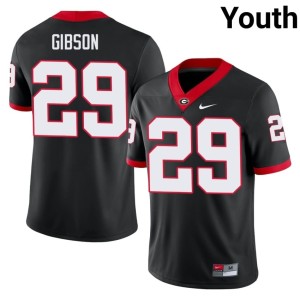 Isaiah Gibson Game Youth Black #29 Go Dawgs Jersey 357639-312