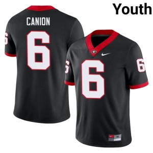 Isiah Canion Youth #6 2025 Dawgs Black Jerseys 404664-325
