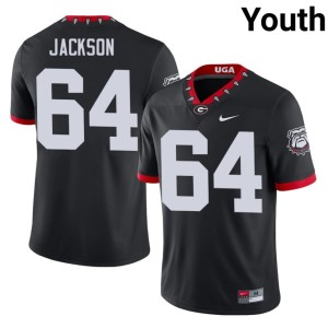 Jahzare Jackson Youth Mascot 100th Anniversary UGA Alumni Black #64 Jerseys 753345-756