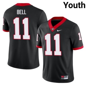 Jeremy Bell Youth College Damn Good Dawgs Black #11 Jersey 890982-511