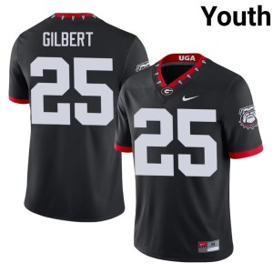 Jontae Gilbert Mascot 100th Anniversary Black Youth Football UGA #25 Jerseys 830734-195