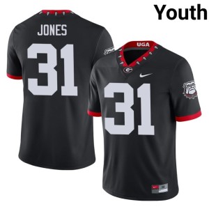 Kyron Jones Black #31 High School Mascot 100th Anniversary Damn Good Dawgs Youth Jersey 467646-848