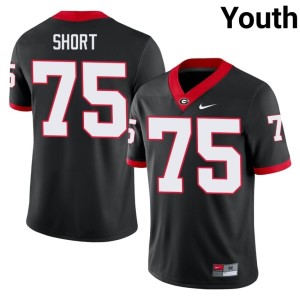 Mason Short #75 Black Game Youth Bulldog Nation Jerseys 832563-981