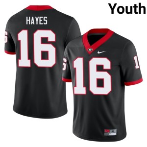 Maurice Hayes Limited Georgia Bulldogs #16 Black Youth Jerseys 453546-325