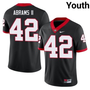 Nick Abrams II Youth Georgia Bulldogs Black Replica #42 Jerseys 399791-210