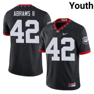 Nick Abrams II Black #42 Player Mascot 100th Anniversary Go Dawgs Youth Jersey 440530-759