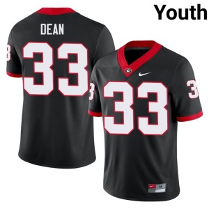 PJ Dean 2025 #33 Black Bulldog Nation Youth Jerseys 489093-673