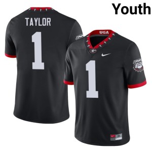 Talyn Taylor High School University of Georgia #1 Mascot 100th Anniversary Black Youth Jerseys 128887-691