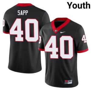 Theron Sapp #40 Georgia Alumni Youth Black Jerseys 505854-405
