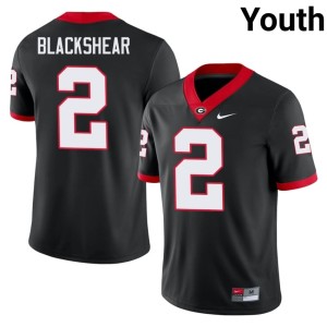 Thomas Blackshear Youth #2 UGA Black Embroidery Jersey 395153-846