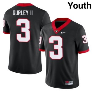 Todd Gurley II Go Dawgs High School #3 Youth Black Jerseys 380678-171