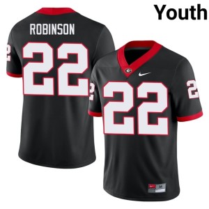 Todd Robinson UGA Bulldogs Youth Black Football #22 Jersey 484129-354