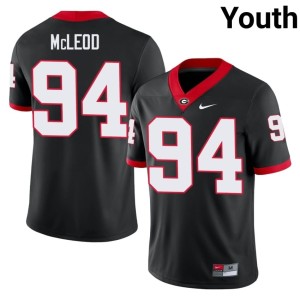 Xzavier McLeod Replica Black #94 UGA Youth Jersey 472960-763