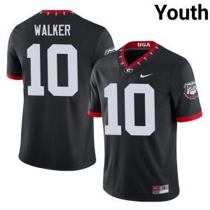 Zayden Walker Youth Black Mascot 100th Anniversary Limited UGA #10 Jersey 212427-866
