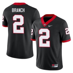 Zion Branch UGA Bulldogs #2 Men's NCAA Black Jersey 800624-233
