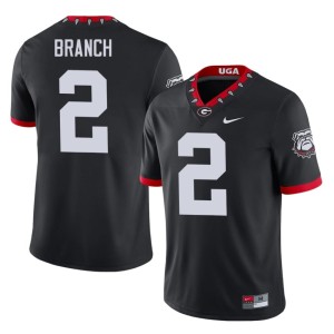 Zion Branch Bulldog Nation Mens Black Player #2 Mascot 100th Anniversary Jerseys 557972-218
