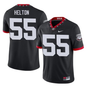 Zykie Helton Black #55 Men's 2025 Mascot 100th Anniversary UGA Jersey 478542-275